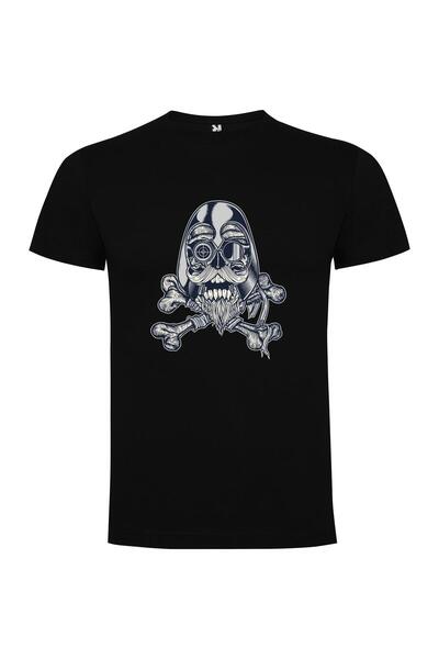iLovePrints Gas Masked Hipster Skull Tshirt
