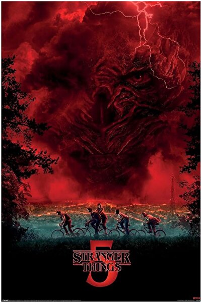 ESSESORIES Stranger Things Gaming Poster Wall Art Room Decor Self Adhesive
