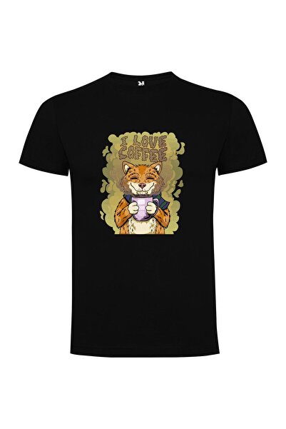 iLovePrints Caffeine-Fueled Feline Fashion Tshirt