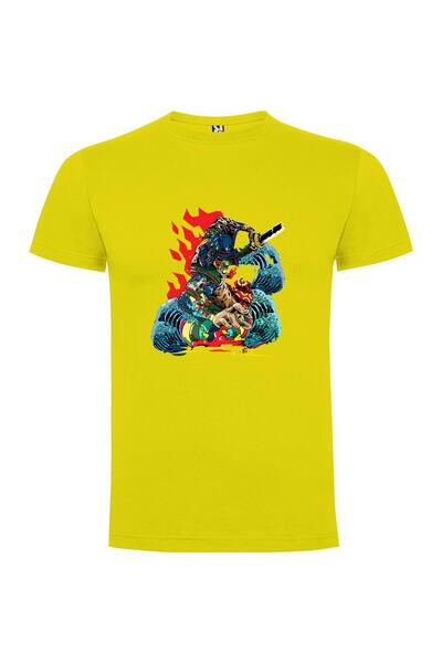 iLovePrints Wave-Riding Samurai Deity Tshirt