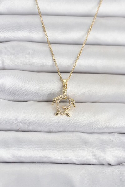 SORA GROUP 316L Steel Chain Gold Color Caretta Caretta Model Women's Necklace