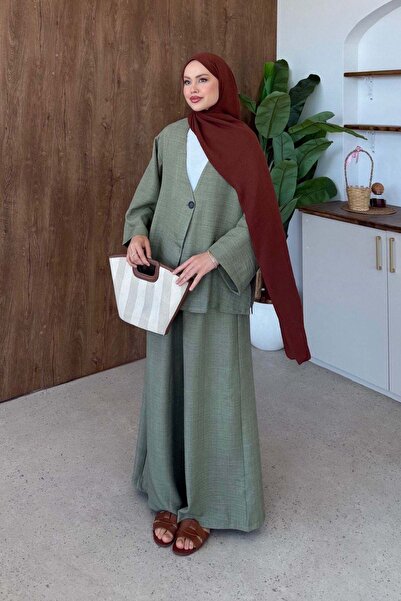 Hazamoda Helmi Linen Double Set Mint