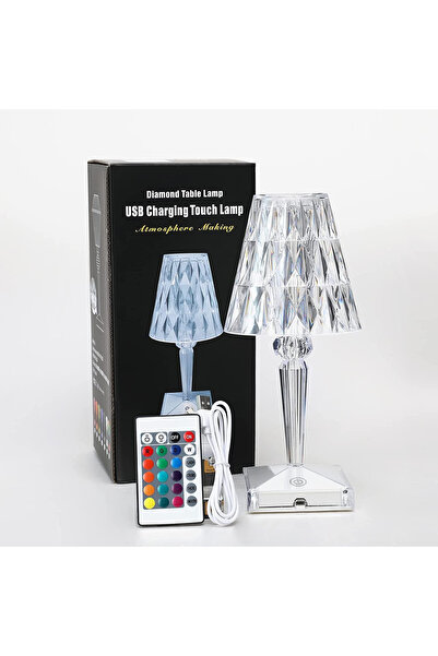 OEM Lampă de Birou Portabilă din Cristal Reîncărcabilă USB RGB Control Tactil...