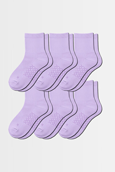 ELEMENTA Elementa Socks 6 Pairs Cream Beige Color - Mid-Length Cotton Socks w...