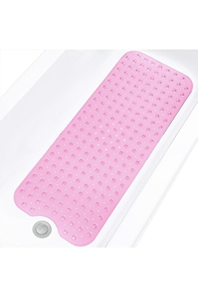 Choice5 40x100cm Clear Pink Bathtub Mats for Shower Tub, Extra Long Non-Slip ...