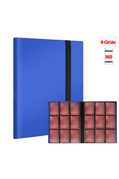 Choice4 حافظة بطاقات Blue-9 Grids 1Pc، حامل بطاقات تجارية 160/360/480، غلاف م...