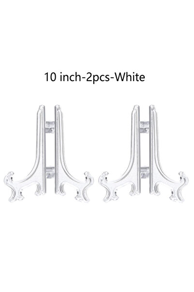 Choice14 10 Inch-2 PCS-White Plastic Acrylic Easels or Stand/Plate Holders to...