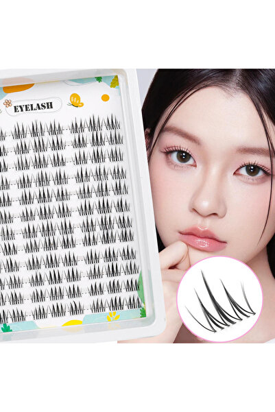 Choice D504B091-108C 108Pcs K-pop Group Eyelash Clusters Kpop Idol Lazy Tripl...