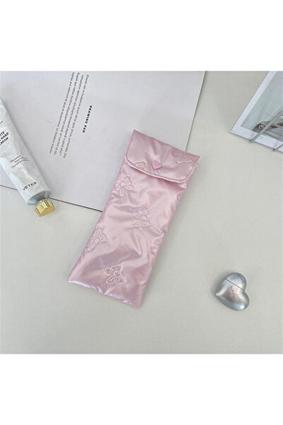 Choice4 Bow pink Bow Glasses Case Women Portable Cotton Padded Anti Crush Sun...