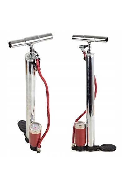 verk group Pompă manuală, metalică, cu manometru, pentru mașini și biciclete,...