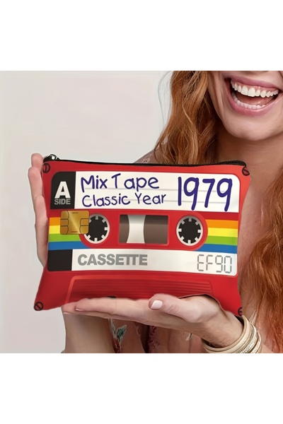 Choice 18x25cm 1 Retro Mixtape Style Vintage Cassette Tape Design Foldable Tr...