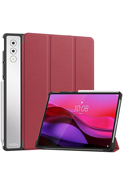 Techsuit FoldPro - Lenovo Yoga Tab Plus 12.7 - Κόκκινο, αντικραδασμική προστασία