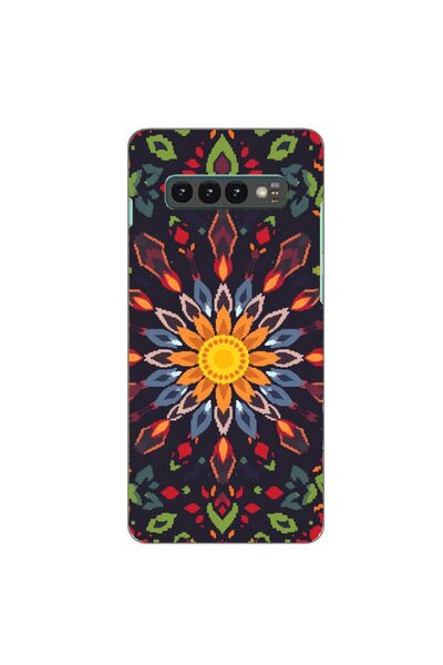 OEM Калъф, съвместим със Samsung Galaxy S10 Plus, силиконов гел TPU, с десен ...