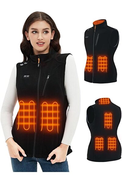 telgo Women's Heated Vest, 6 heating zones, 10,000 mAh battery, 3 temperature...