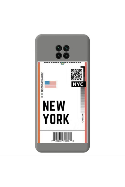 Other Xiaomi Redmi Note 9 Pro New York NYC Grey Colored Silicone TPU Θήκη