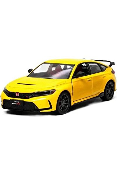 JPT Welly Honda Civic Type R 1:34 Yellow Diecast no box