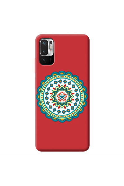 Other Xiaomi Redmi Note 10 Pro 5G Mandala D11 Red Colored Silicone TPU Θήκη