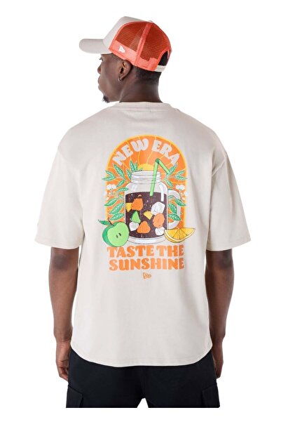 NEW ERA Drink Graphic T-Shirt 60596310 - Light Beige