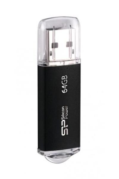 Silicon Power USB Flash Drive Ultima II-I, 64GB, USB 2.0, μαύρο