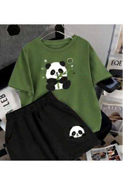 ZEMLİYA Sara Unisex Oversize Shorts Set Short Sleeve T-Shirt Comfortable Fit ...