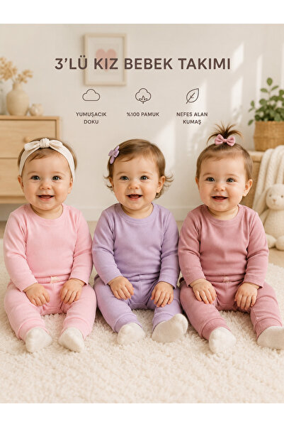Tontiny 3-Piece Flexible Camisole Baby Body Pants Set