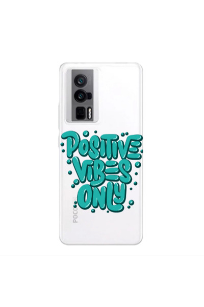Other Xiaomi Poco F5 Pro Positive Vibes Only Transparent Silicone TPU Θήκη