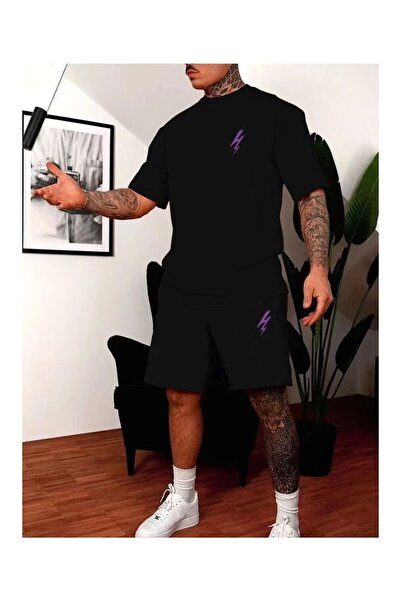 bellanova Unisex Oversize Σετ με Σορτς και Κοντομάνικο T-shirt, Άνετη Εφαρμογ...