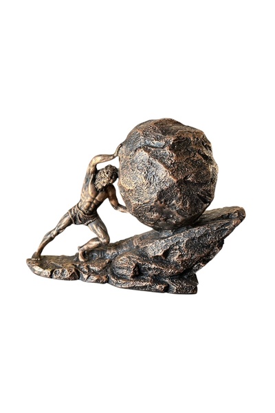 srs dizayn Sisyphus Heykeli, Sonsuza Dek Kaya İten Titan, İnsanlığın Bitmeyen...