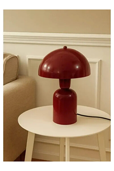 akyzlighting Vintage Bordo Dekoratif Masa Lambası