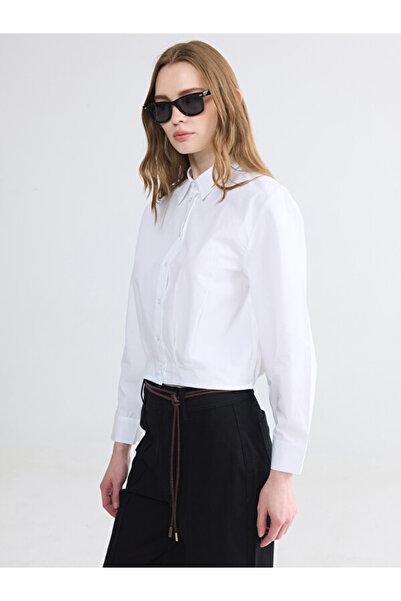 LC Waikiki Timeless Clothing & Timeless Choices Pleated Detailed Crop Women's...