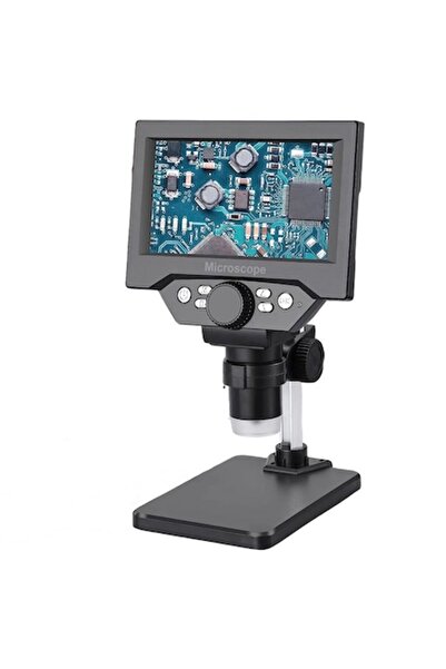 Trendily Microscop electronic digital USB de 5,5 inci, 1-1000X, negru