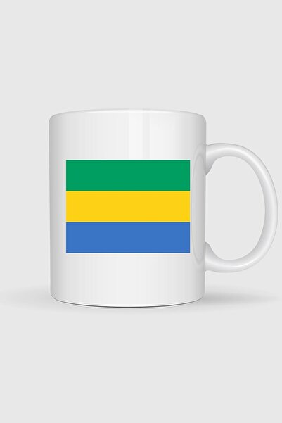 Bahriyeli Collection Gabon Flag Printed Mug