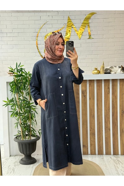 Meryemce Butik ARKASI CEPLİ YAZLIK İNCE TAM BOY KOT KAP (geniş kalıp 38-48 be...