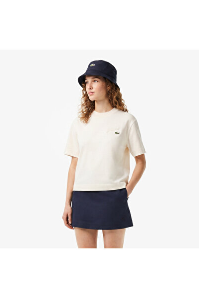 Lacoste Kadın Krem T-Shirt
