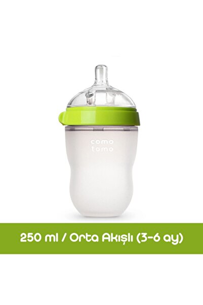 Empressco Antikolik Silikon Biberon 250ml Yeşil - Orta Akışlı (3-6 AY) - Fiya...