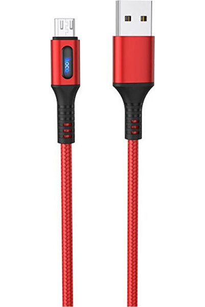 hoco. Hoco U79 1.2μ Πλεκτό / LED USB 2.0 σε micro USB Καλώδιο Κόκκινο (HC-U79...