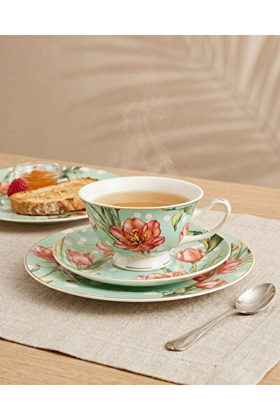 REDTAG Green Floral Breakfast Set (3-Piece)