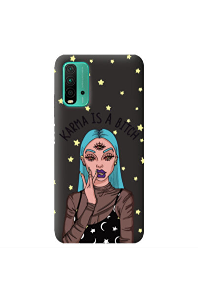 Other Xiaomi Poco M3 Karma is a bitch Black Colored Silicone TPU Θήκη