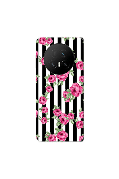 Other Honor Magic V5 Roses and black line Transparent Silicone TPU Θήκη