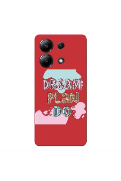 Other Xiaomi Redmi Note 13 4G Dream Plan Do Red Colored Silicone TPU Θήκη