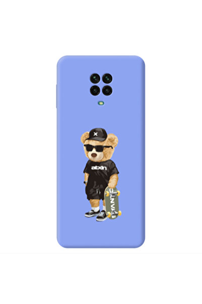Other Xiaomi Redmi Note 9 Pro Bear with glasses Light Purple Colored Silicone...