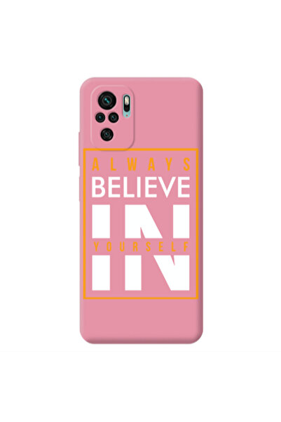Other Xiaomi Redmi Note 10S Always Belive Pink Colored Silicone TPU Θήκη