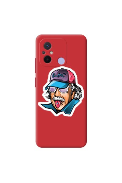 Other Xiaomi Redmi 12C Einstein Red Colored Silicone TPU Θήκη