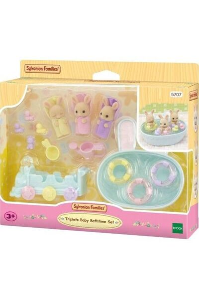 mattel Σετ Μπάνιου Σιλβάνιαν Φάμιλις για Τρίδυμα Κουνελάκια (5707)