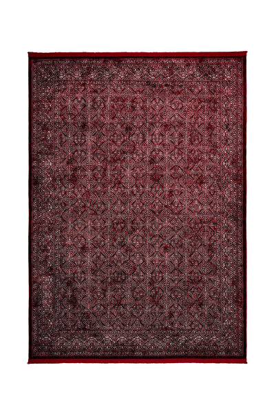 ALA RUGS Afgan Bordo Makine Dokuma Vintage Salon Oturma Odası Halısı