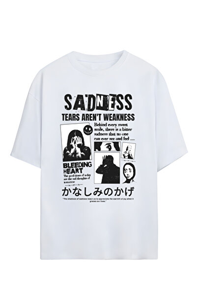 STİL-X Μπλουζάκι με στάμπα Unisex από 100% βαμβάκι σε oversize γραμμή