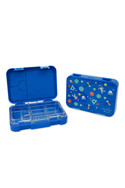 Bamboo Bark childrens kids tritan lunch box, bento, snack box with compartmen...