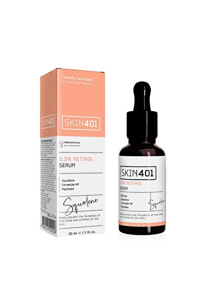 Skin 401% سيروم ريتينول 0.3% 30 مل - سيروم للعناية الليلية مضاد للتجاعيد