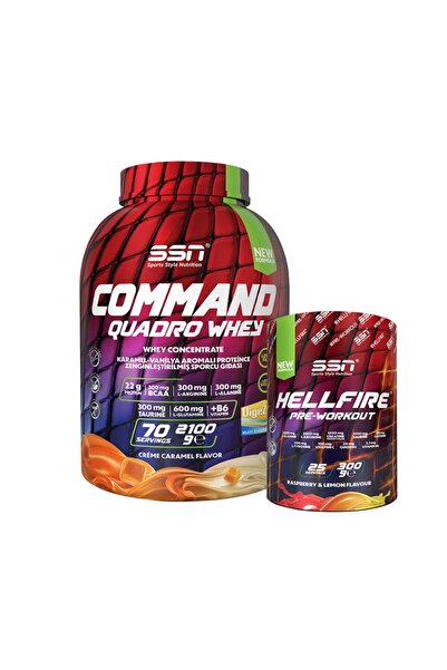 SSN Sports Style Nutrition Ssn Hellbuild Command Whey 2100 Gr Caramel Cream +...