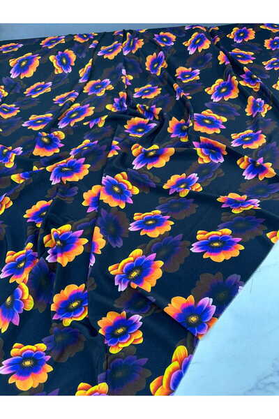 ipekkumaş Merziye Digital Printing Crepe Fabric